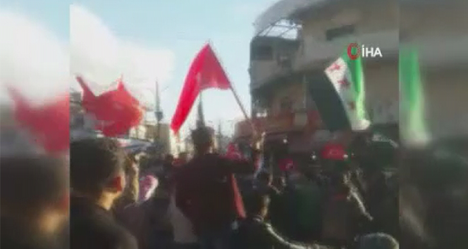 İdlib’de TSK’ya destek gösterisi