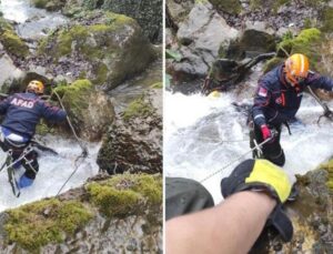 Dereye düşen kızını kurtarmak için o da atladı! İkisinin de cesedini buldular