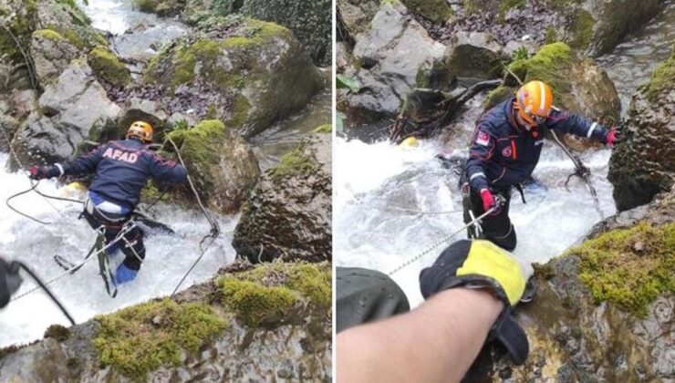 Dereye düşen kızını kurtarmak için o da atladı! İkisinin de cesedini buldular