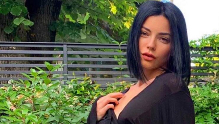 Transparan elbisesinin içine göğüs bandı takan Merve Boluğur alay konusu oldu! Herkes çıplak zannetti