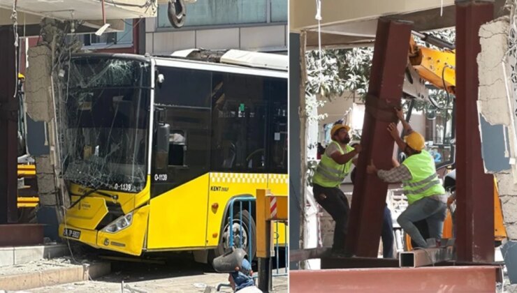 İETT otobüsünün çarptığı 4 katlı bina denetimli biçimde yıkılacak