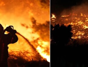 İzmir’de yangın felaketi sürüyor! 440 konutluk site tahliye edildi