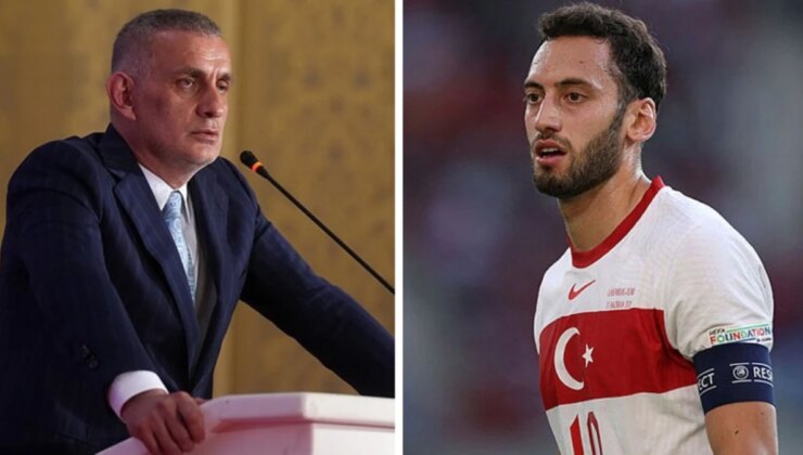 TFF Başkanı Hacıosmanoğlu, Hakan Çalhanoğlu’nun kullandığı tabire takıldı: Bir grubun kaptanı bunu demez