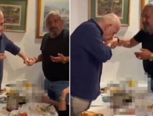 Ahmet Çakar Erman Toroğlu’nun elini öptü