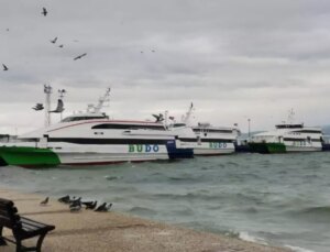 Bursa-İstanbul deniz otobüsü seferlerinden kimileri olumsuz hava nedeniyle iptal edildi