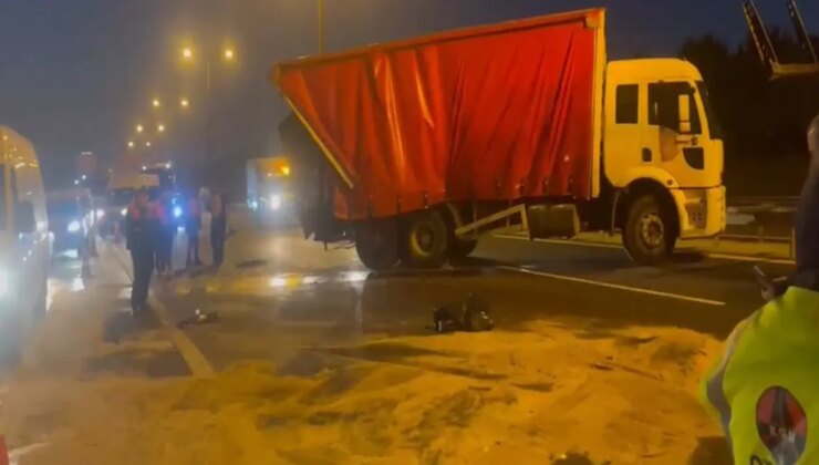 TEM Otoyolu’nda kaza! Edirne istikametinde tüm şeritler kapatıldı