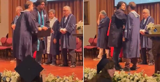 Boğaziçi Üniversitesi mezuniyet merasiminde gerginlik! Akademisyeni bu türlü protesto etti